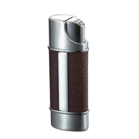Piccolo Single Torch Flame Cigar Lighter - Brown